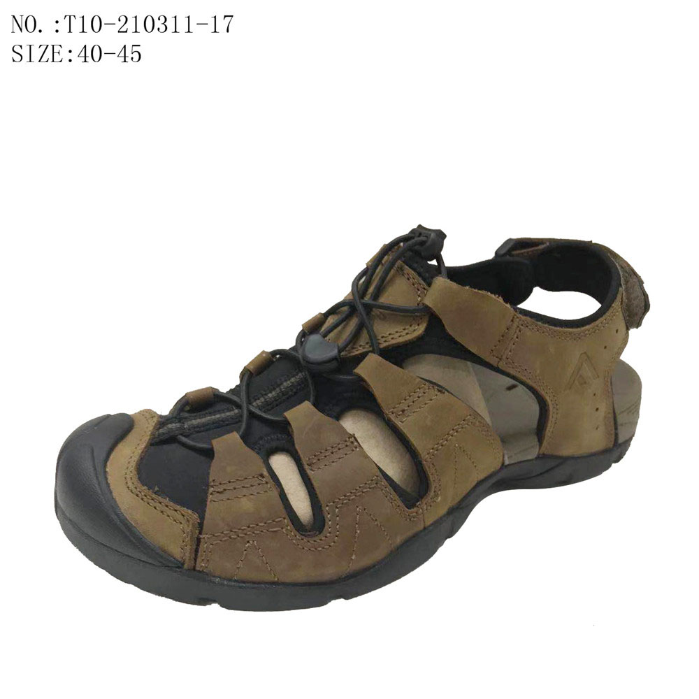 New design custommen leather sandals outdoorbeach shoes sandals...