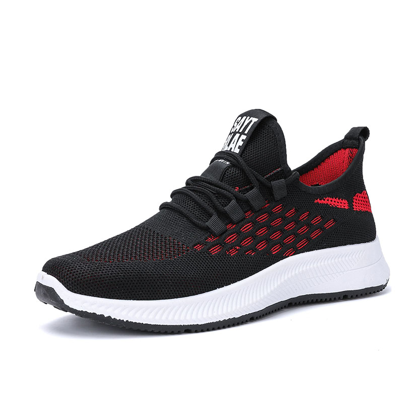High quality breathable flyknit men sneakerfashion sports casuals...