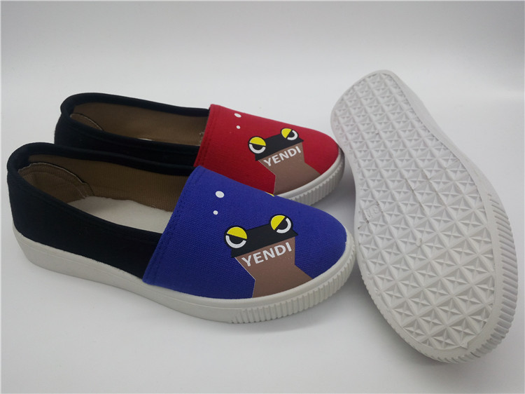 New style  injection  fabric shoes slip-on shoes(FZL7828-25)