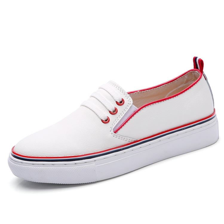 Hot sale  women white leather shoes dress shoes(FTS1010-4)