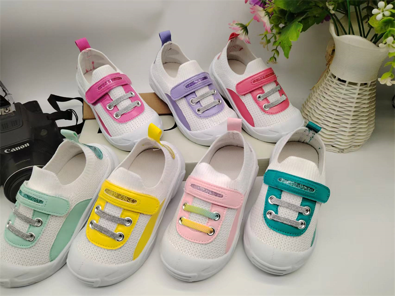 New style magic tape kids dress shoes fashion children canvas...