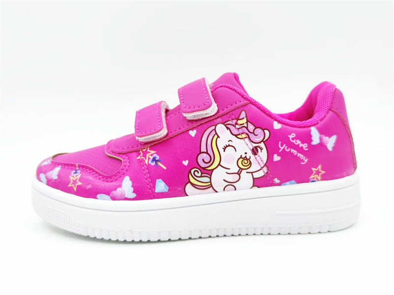 Hot sale famous brand children sports shoes girls injection casua...