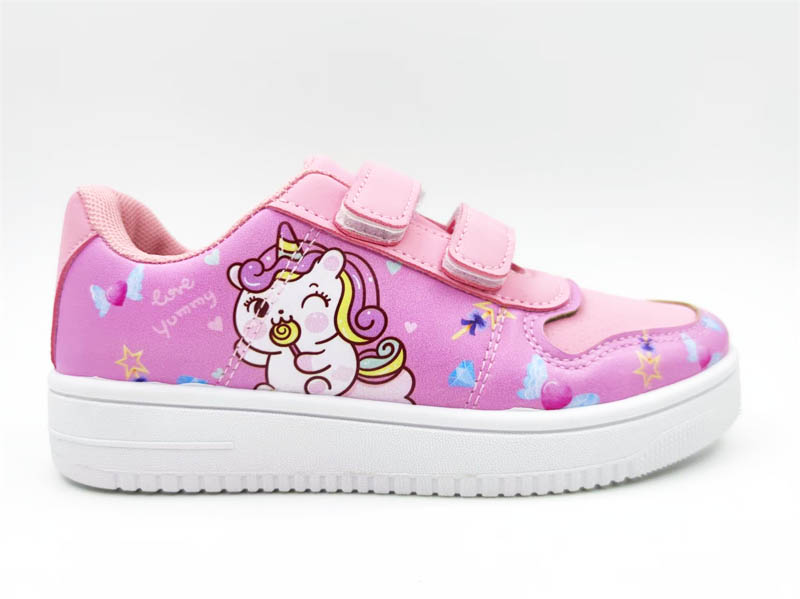 Hot sale famous brand kids sports shoes girls injection casual...