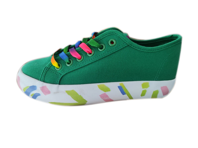 Best selling factory Custom ladies shoes vulcanized canvas shoes...